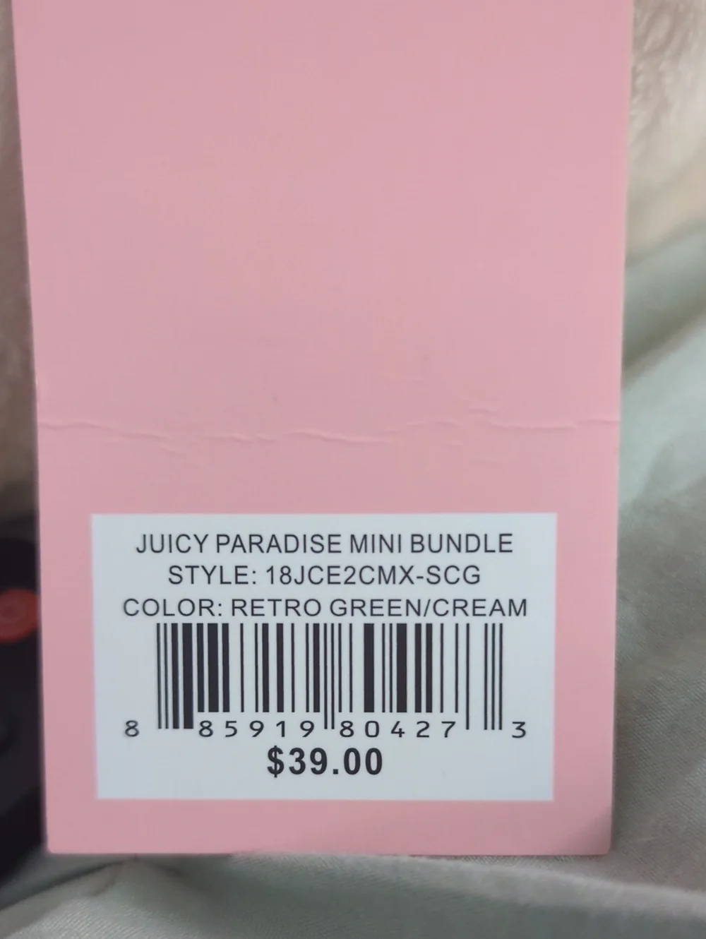 NWT Juicy Couture Paradise Mini Bundle -Card Wallet with Strawberry Coin 🍓+💛🔑